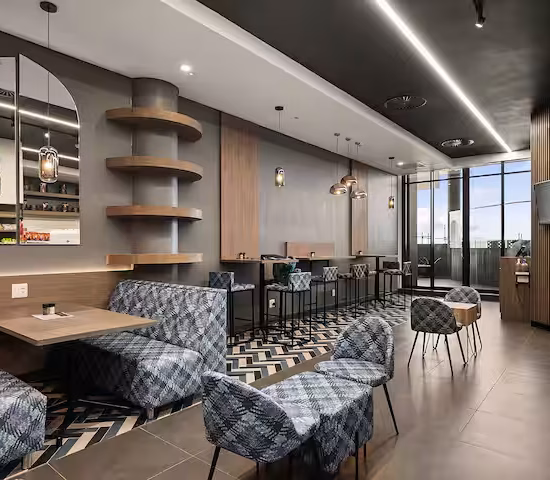 Intimate dining area inside Sandton Studio Apartment